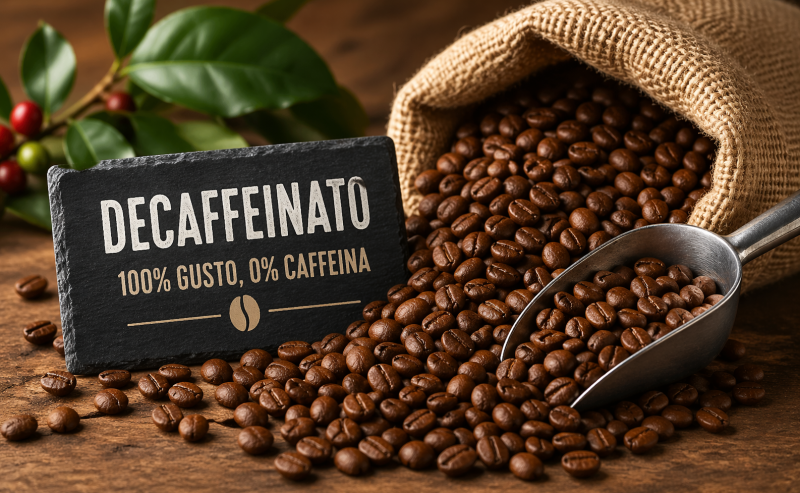 Chicchi di Caffè Decaffeinato: Gusto Intenso Senza Caffeina