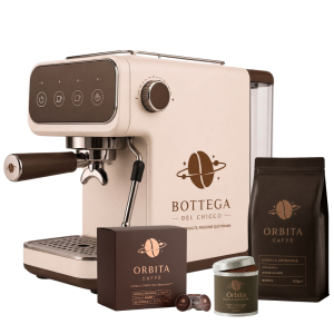 Macchina da Caffè Espresso “Bottega del Chicco” + KIT Caffè Orbita