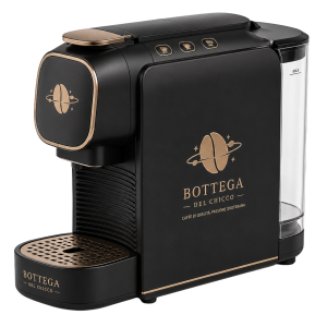 macchina da caffe espresso nera premium nero e oro bottega del chicco